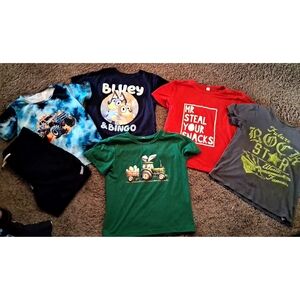 Green Tractor Kids T-Shirt